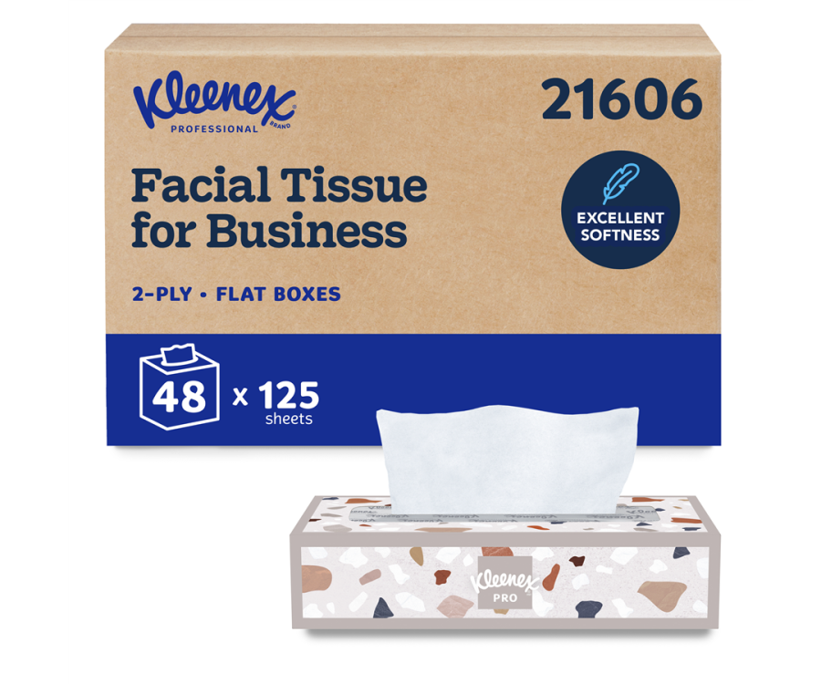 Surpass® 2-Ply Flat Box Facial Tissue (125 Tissues/Box, 60 Boxes/Case)